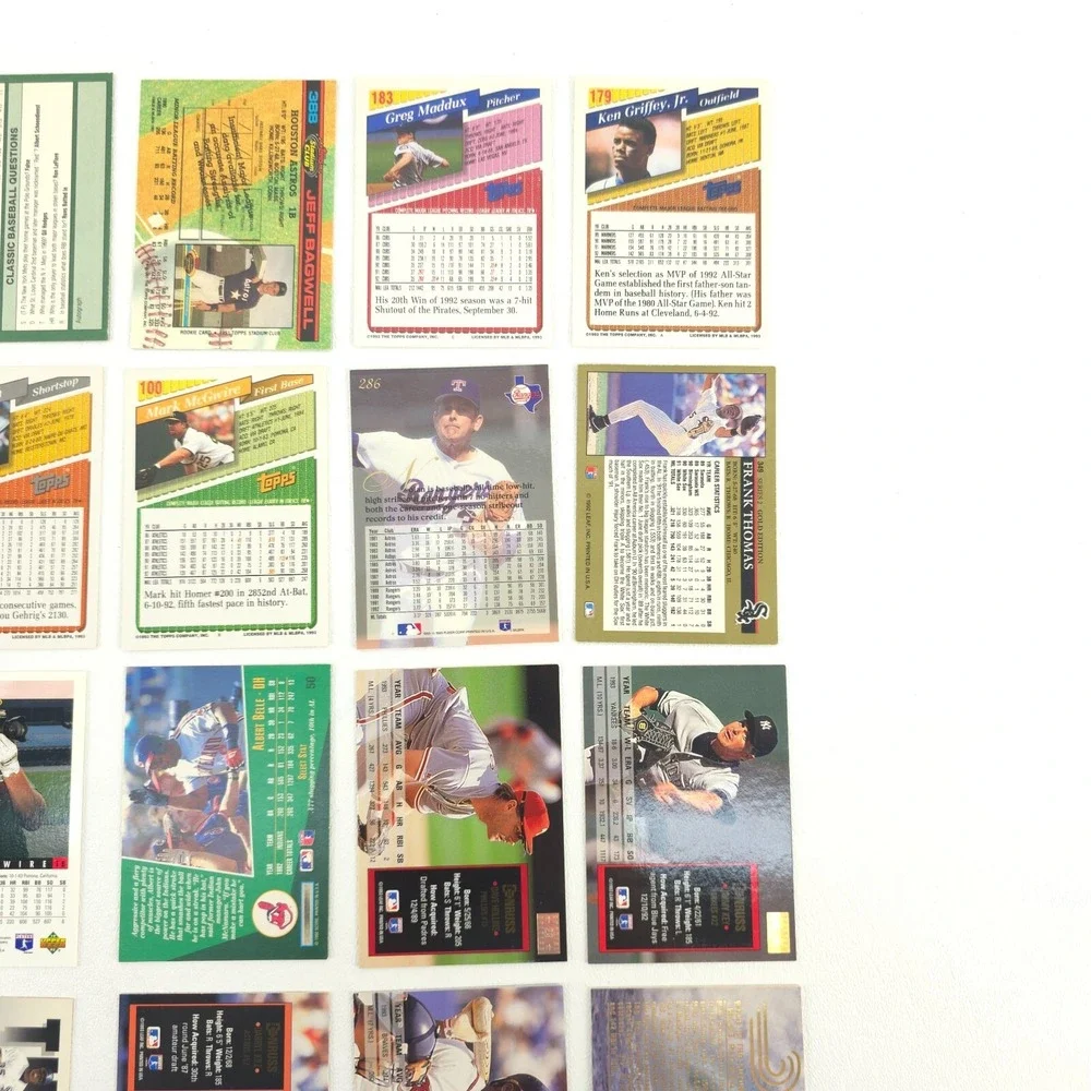 25 Card Baseball Star Lot Several Year Span All Pictured Yount Ripken Bagwell